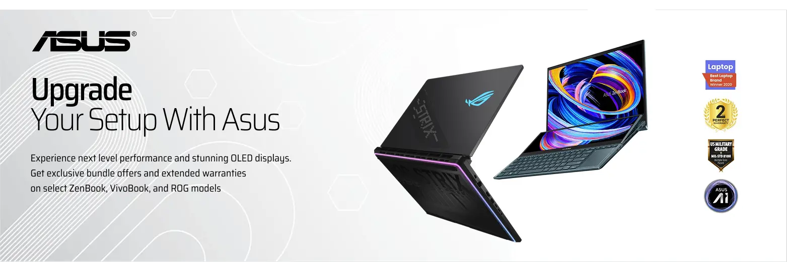 Asus promotional offers banner
