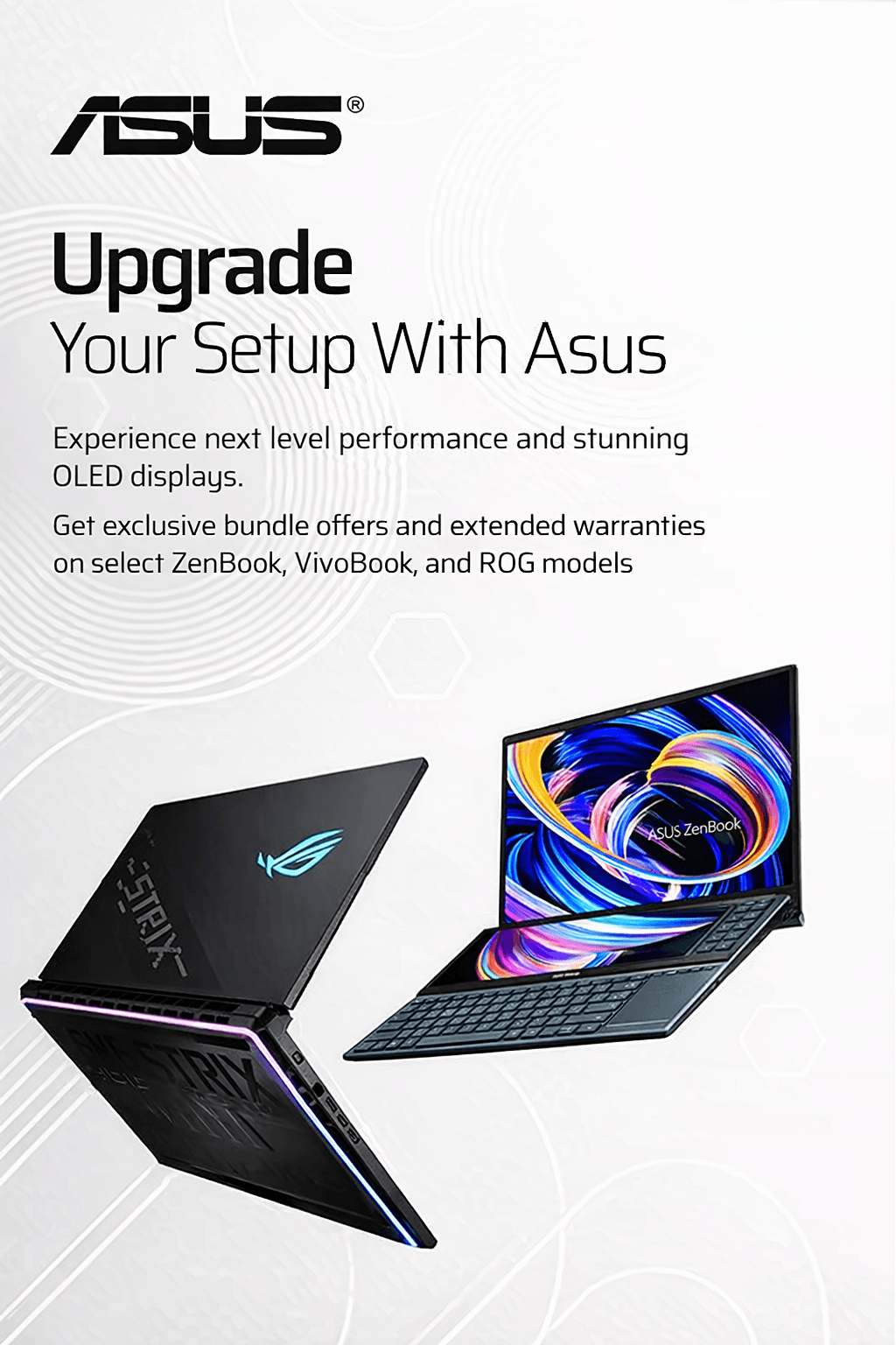 Asus promotional offers banner